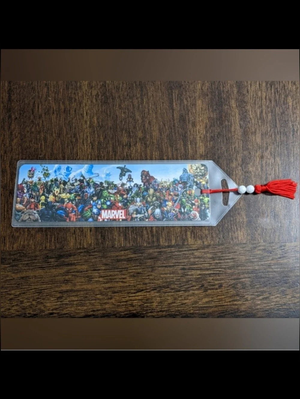 Marvel Comics Superhero Premier Bookmark With Red Tassel, NEW